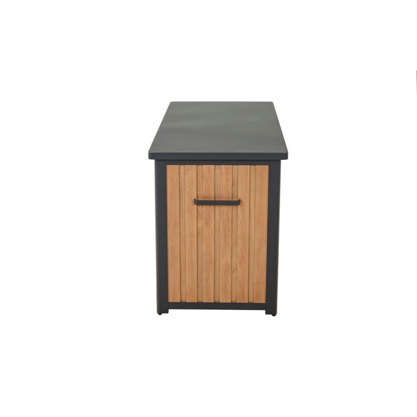 Kissenbox 'Sabano' Aluminium braun/anthrazit 135 x 75 x 58 cm