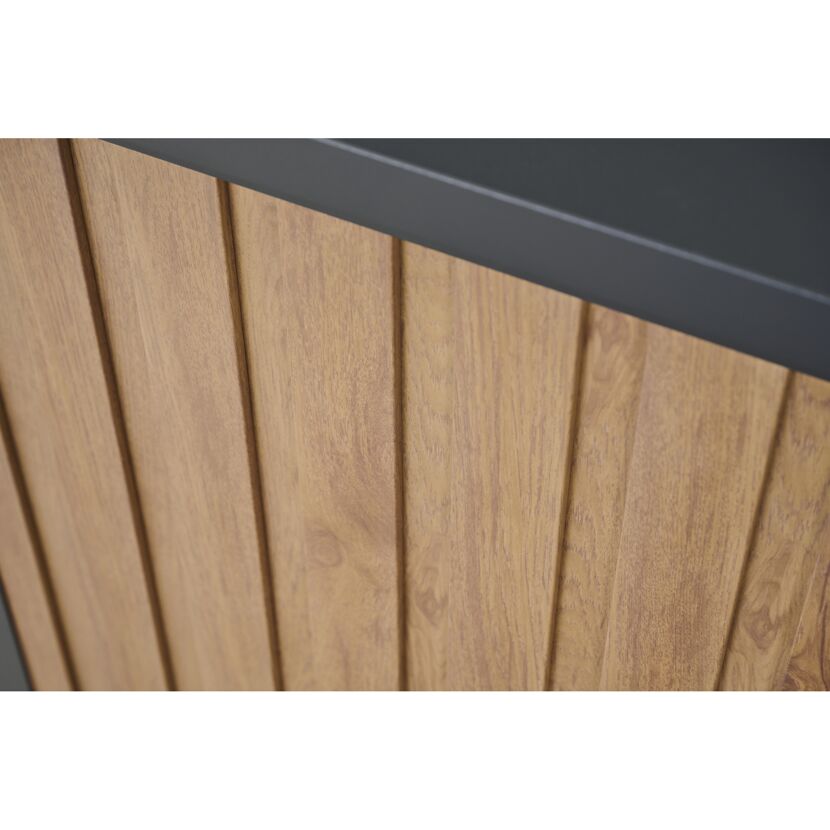 Kissenbox 'Sabano' Aluminium braun/anthrazit 159 x 83 x 79 cm