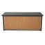 Kissenbox 'Sabano' Aluminium braun/anthrazit 181 x 79 x 75 cm