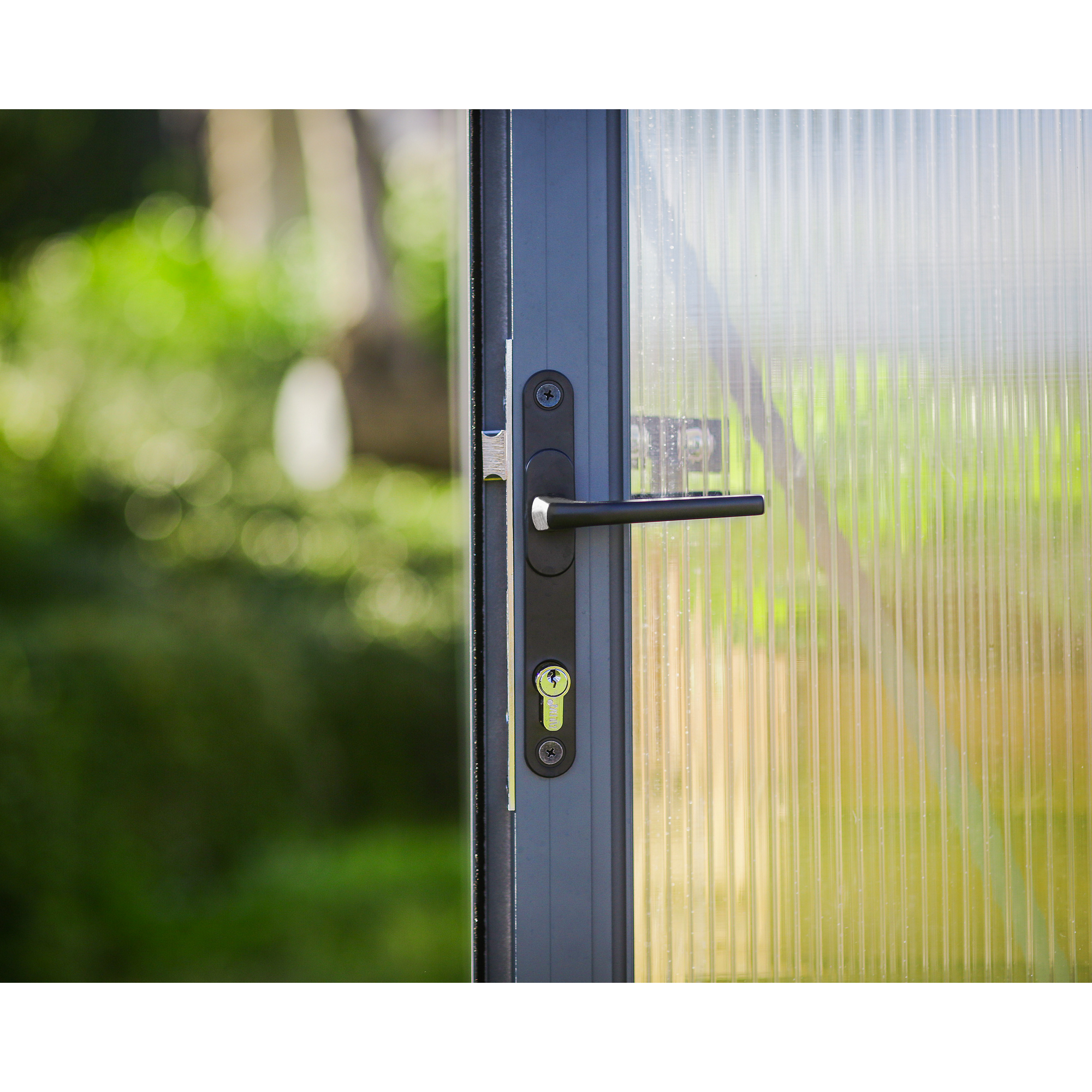 Gewächshaus 'Glory' 253 x 484 cm mit 10 mm Hohlkammerplatten grau