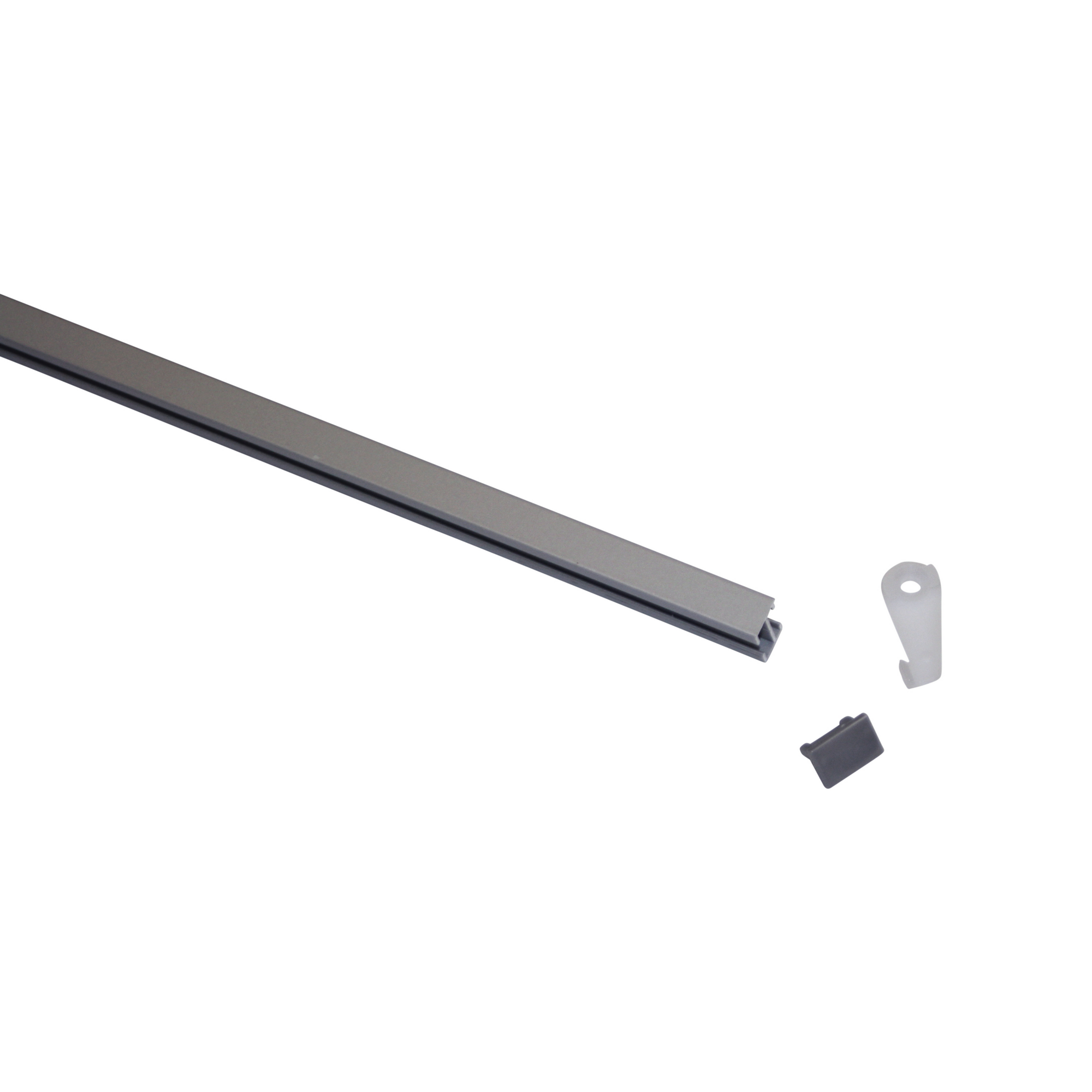 Vorhangschienen-Set 'Lucy' silber 230 cm