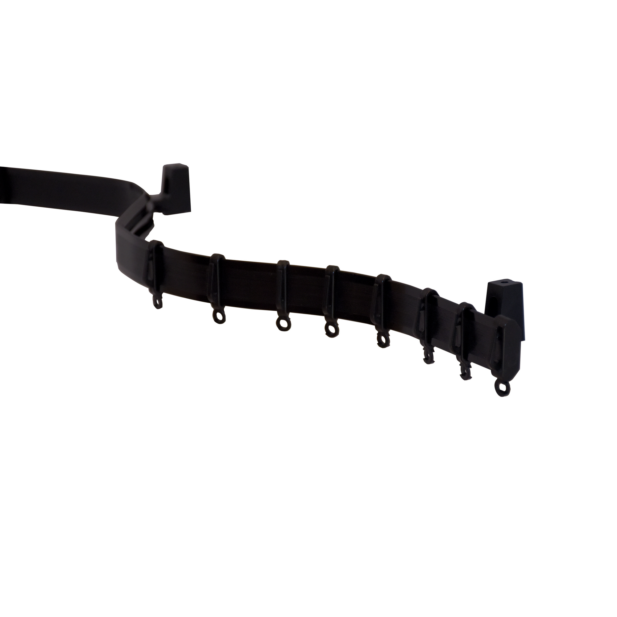 Vorhangschiene 'Flexline' schwarz 350 cm