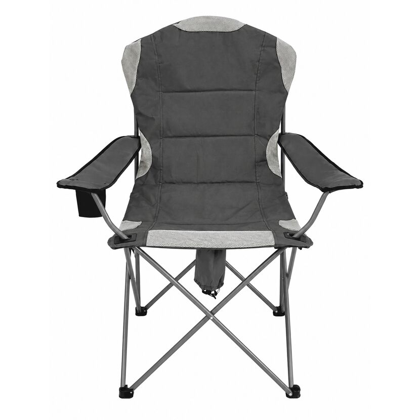 Campingstuhl 'Premium' grau 91 x 106 x 60 cm