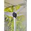 Minigewächshaus 'Lean To' 63,5 x 125 cm mit klaren 0,7 mm Polycarbonatplatten silbern
