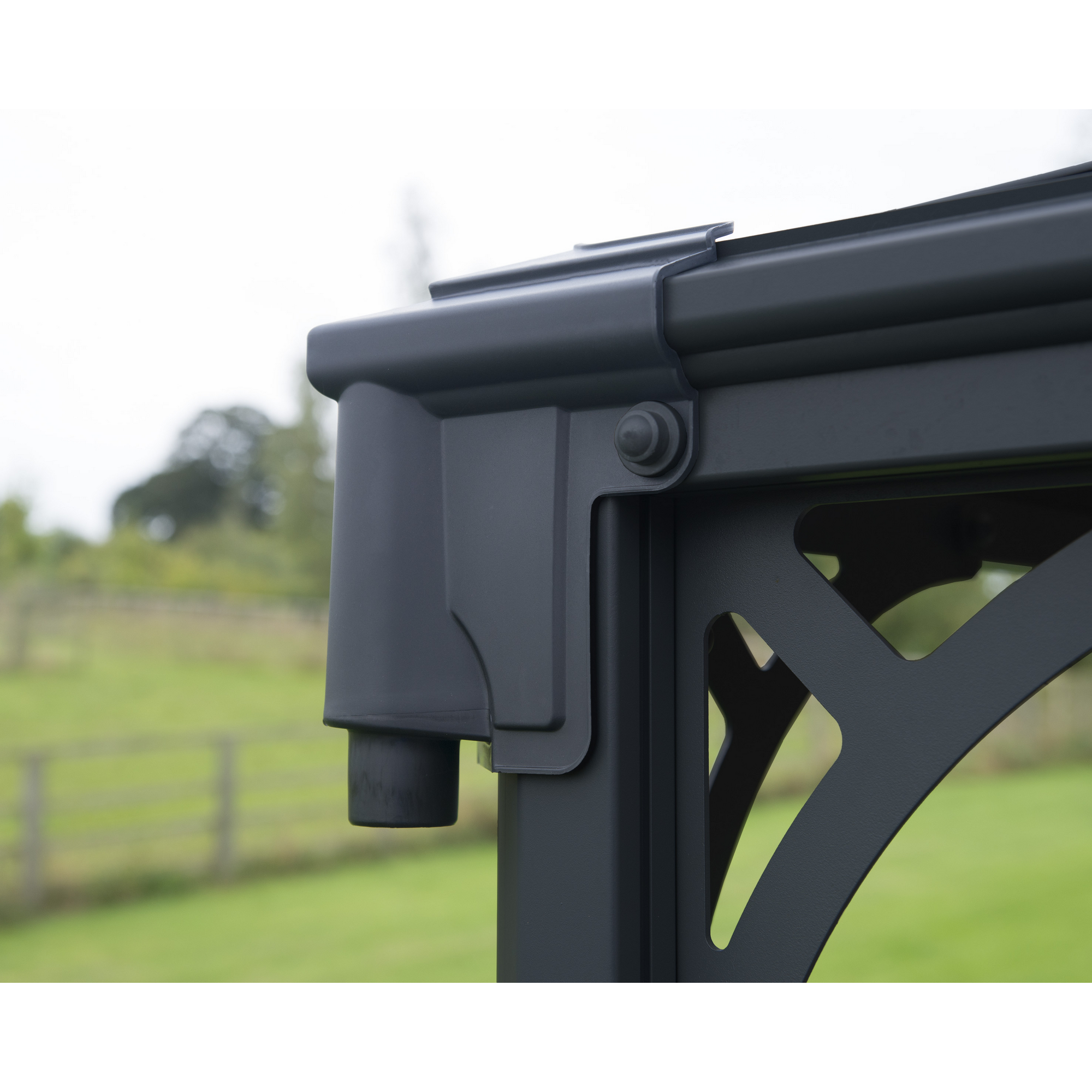 Pavillon 'Palermo' anthrazit 360 x 360 cm Polycarbonat grau