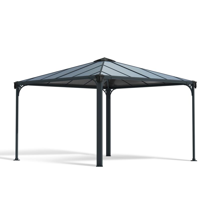 Pavillon 'Palermo' anthrazit 295 x 295 cm Polycarbonat grau