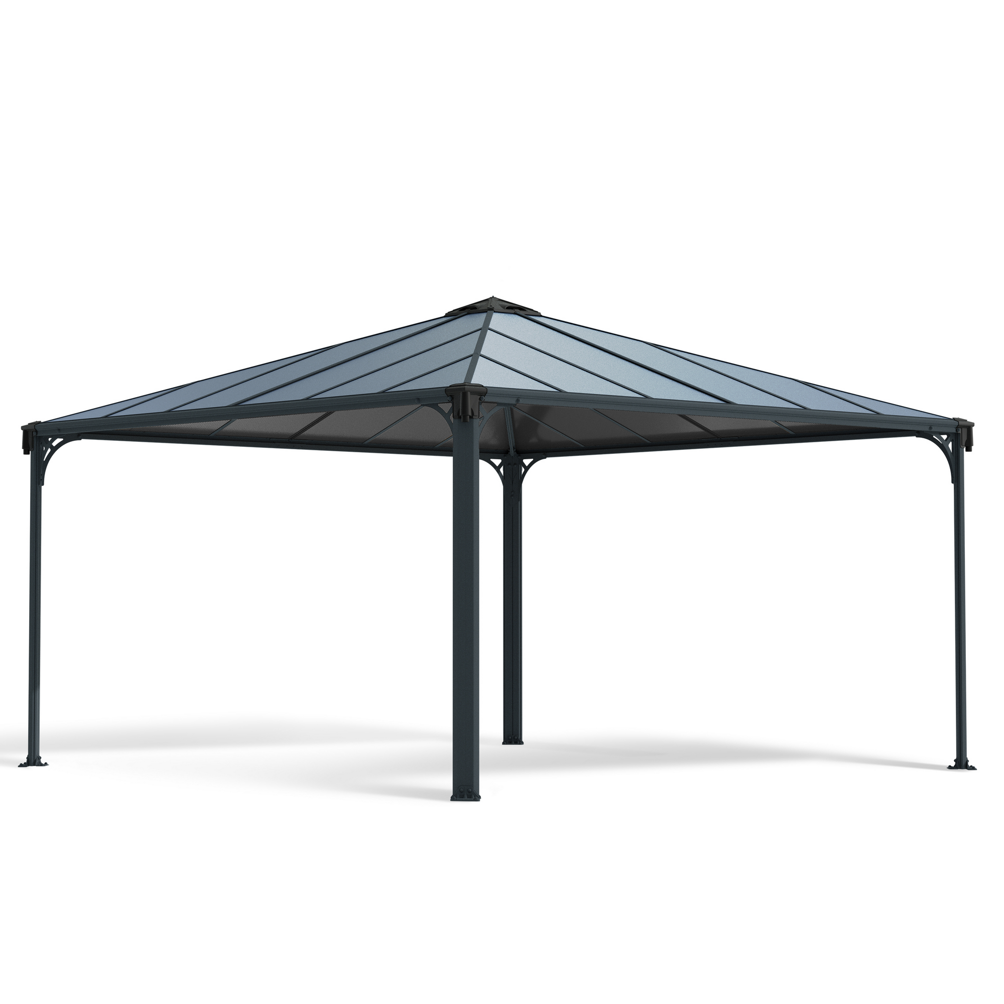 Pavillon 'Palermo' anthrazit 429 x 429 cm Polycarbonat grau