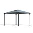 Pavillon 'Martinique' anthrazit 296 x 360 cm Polycarbonat grau