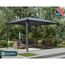Pavillon 'Martinique' anthrazit 296 x 360 cm Polycarbonat grau