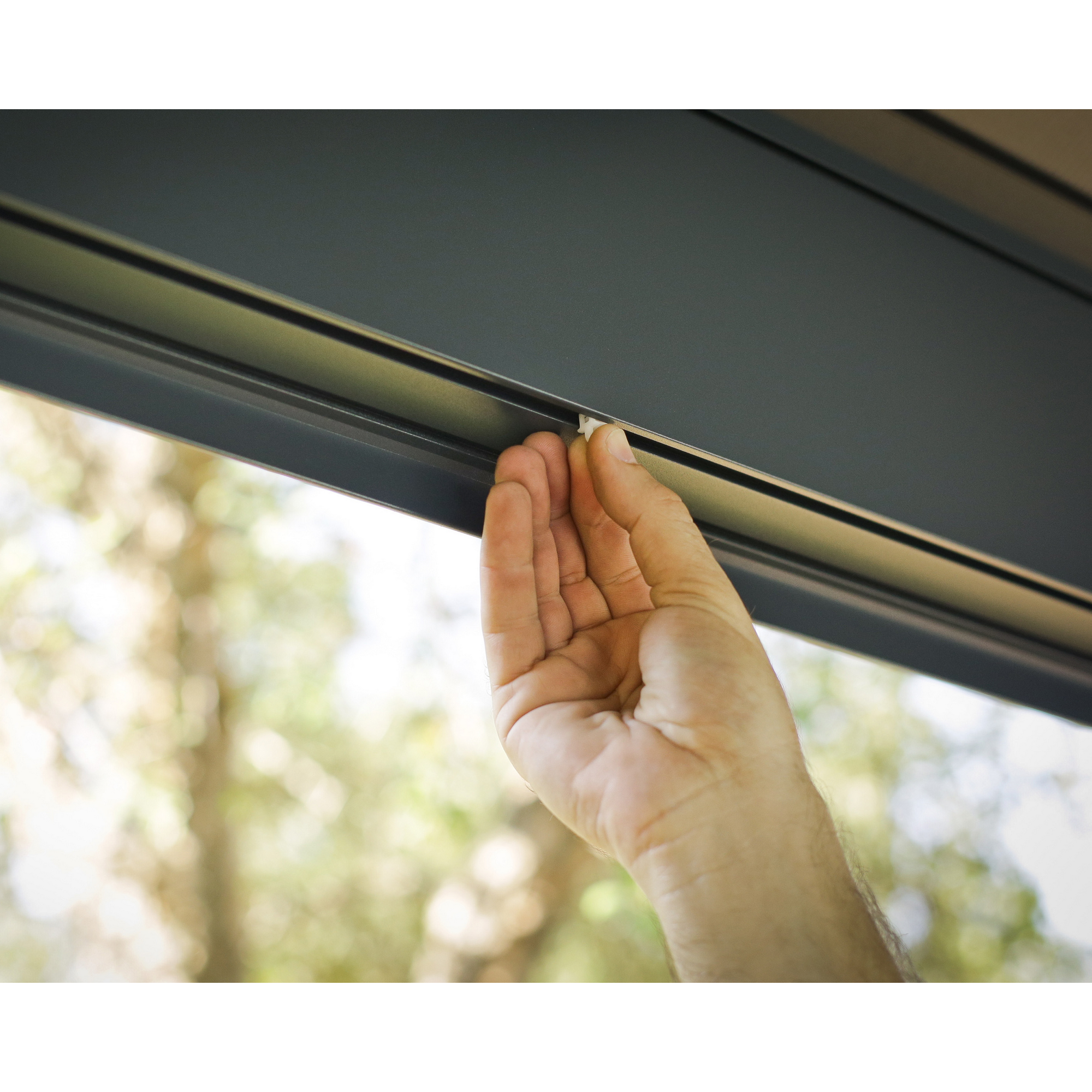 Pavillon 'Dallas' anthrazit 422 x 607 cm Polycarbonat grau