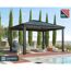 Pavillon 'Dallas' anthrazit 360 x 422 cm Polycarbonat grau