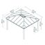 Pavillon 'Dallas' anthrazit 360 x 422 cm Polycarbonat grau