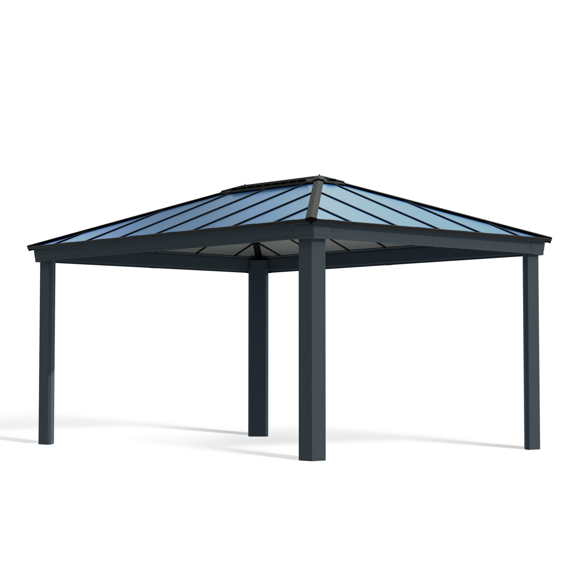 Pavillon 'Dallas' anthrazit 360 x 483 cm Polycarbonat grau