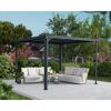Pavillon 'Milano' anthrazit 309 x 309 cm Polycarbonat grau