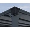 Pavillon 'Milano' anthrazit 309 x 426 cm Polycarbonat grau