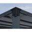 Pavillon 'Milano' anthrazit 309 x 426 cm Polycarbonat grau