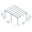 Pavillon 'Milano' anthrazit 309 x 426 cm Polycarbonat grau