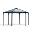 Pavillon 'Monaco' anthrazit 390 x 450 cm Polycarbonat grau
