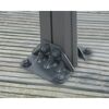 Pavillon 'Monaco' anthrazit 390 x 450 cm Polycarbonat grau