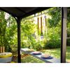 Grillpavillon 'Austin' schwarz 240 x 181 cm Polycarbonat grau