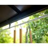 Grillpavillon 'Austin' schwarz 240 x 181 cm Polycarbonat grau