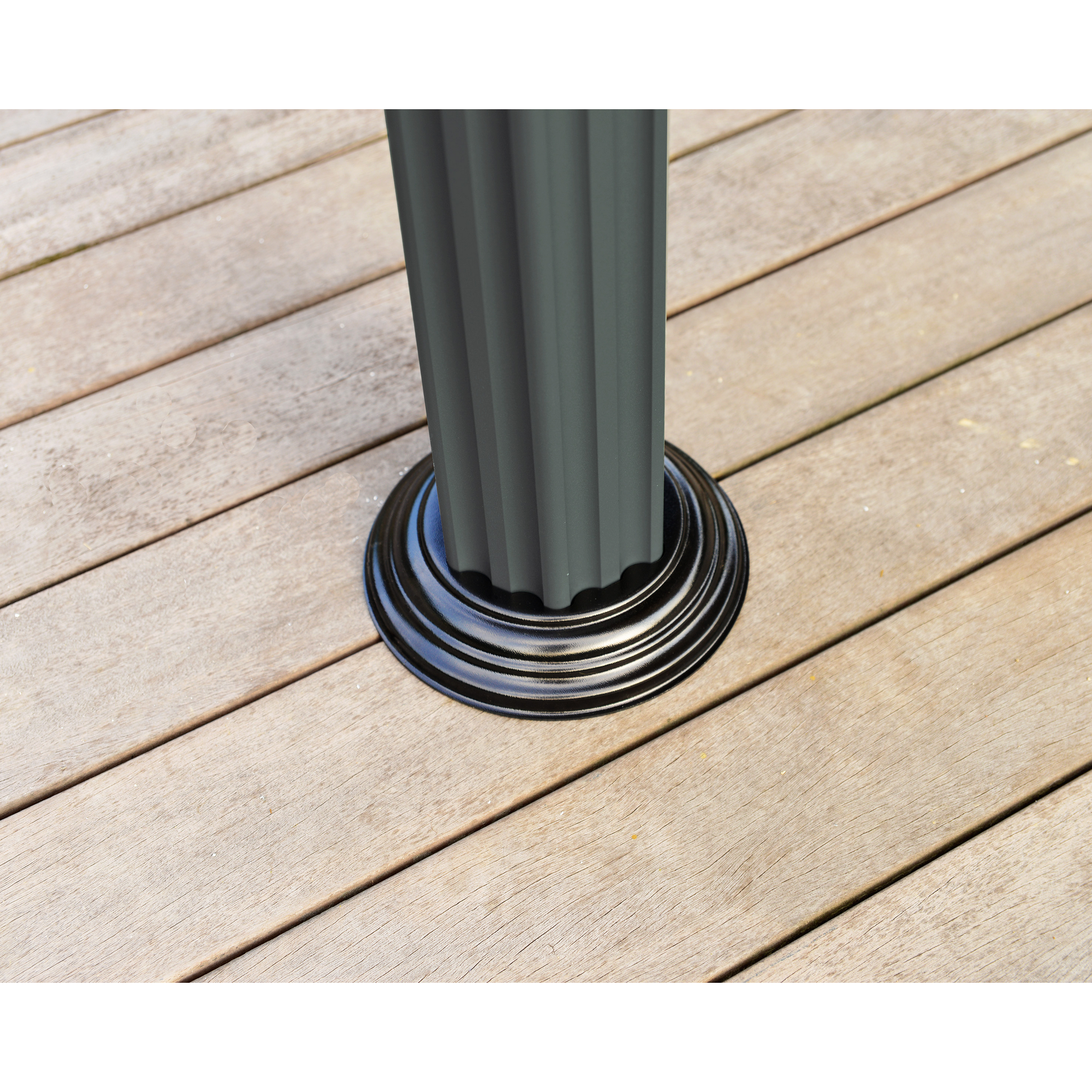 Pavillon 'Roma' anthrazit 359 x 415 cm Polycarbonat grau