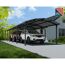 Doppelcarport 'Arcadia' anthrazit 359 x 1290 cm Polycarbonat grau