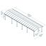 Doppelcarport 'Arcadia' anthrazit 359 x 1290 cm Polycarbonat grau