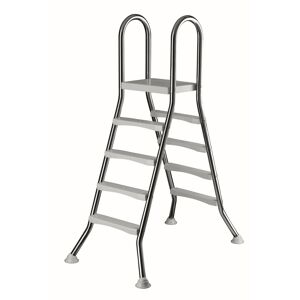 Hochbeckenleiter Edelstahl für 1,20 m Becken