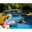 Poolüberdachung 'Majorca' anthrazit 470 x 874 cm Polycarbonat klar