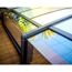 Poolüberdachung 'Majorca' anthrazit 470 x 874 cm Polycarbonat klar