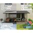 Terrassenüberdachung 'Sierra' anthrazit 295 x 971 cm Polycarbonat transparent