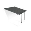 Terrassenüberdachung 'Capri' anthrazit 295 x 434 cm Polycarbonat grau