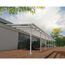 Terrassenüberdachung 'Feria' weiß 380 x 1276 cm Polycarbonat transparent