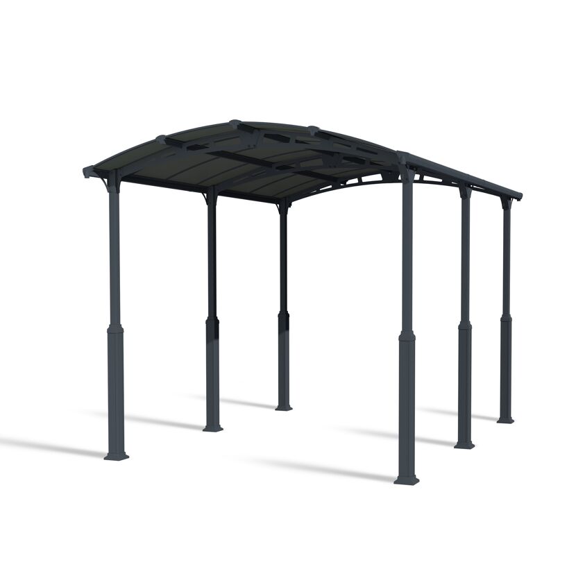 Caravan-Carport 'Alpine' anthrazit 359 x 507 cm Polycarbonat grau