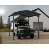 Caravan-Carport 'Alpine' anthrazit 359 x 435 cm Polycarbonat grau