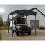 Caravan-Carport 'Alpine' anthrazit 359 x 435 cm Polycarbonat grau