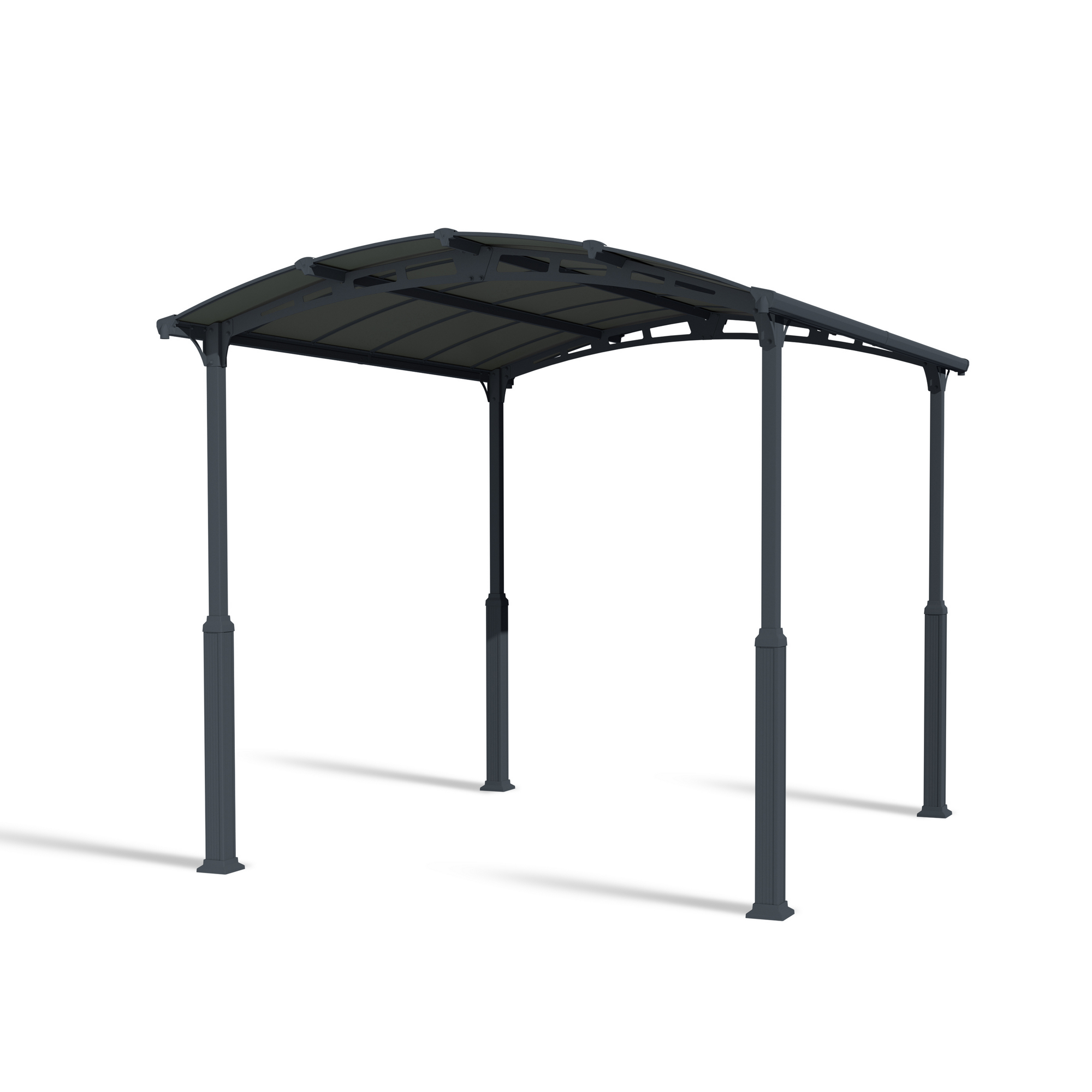 Caravan-Carport 'Alpine' anthrazit 359 x 435 cm Polycarbonat grau