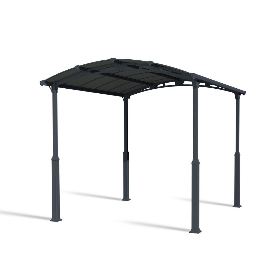 Caravan-Carport 'Alpine' anthrazit 359 x 435 cm Polycarbonat grau
