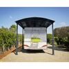 Caravan-Carport 'Alpine' anthrazit 359 x 435 cm Polycarbonat grau