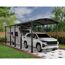 Caravan-Carport 'Alpine' anthrazit 359 x 1077 cm Polycarbonat grau