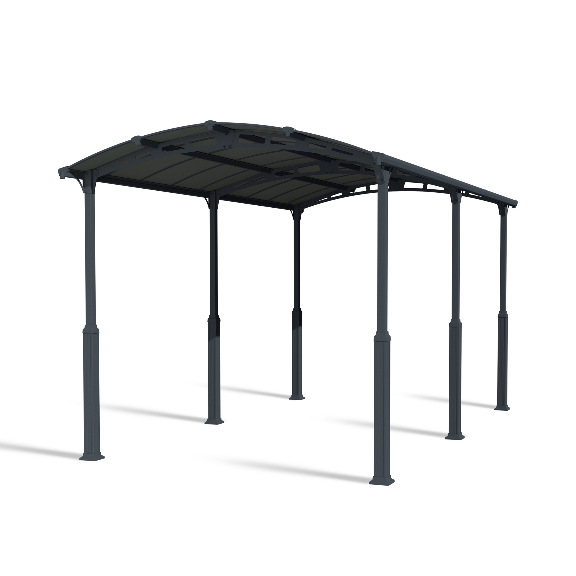 Caravan-Carport 'Alpine' anthrazit 359 x 649 cm Polycarbonat grau
