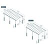 Caravan-Carport 'Alpine' anthrazit 359 x 649 cm Polycarbonat grau