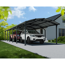 Caravan-Carport 'Alpine' anthrazit 359 x 1290 cm Polycarbonat grau