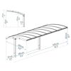 Einzelcarport 'Arizona Breeze' anthrazit 289 x 495 cm Polycarbonat grau