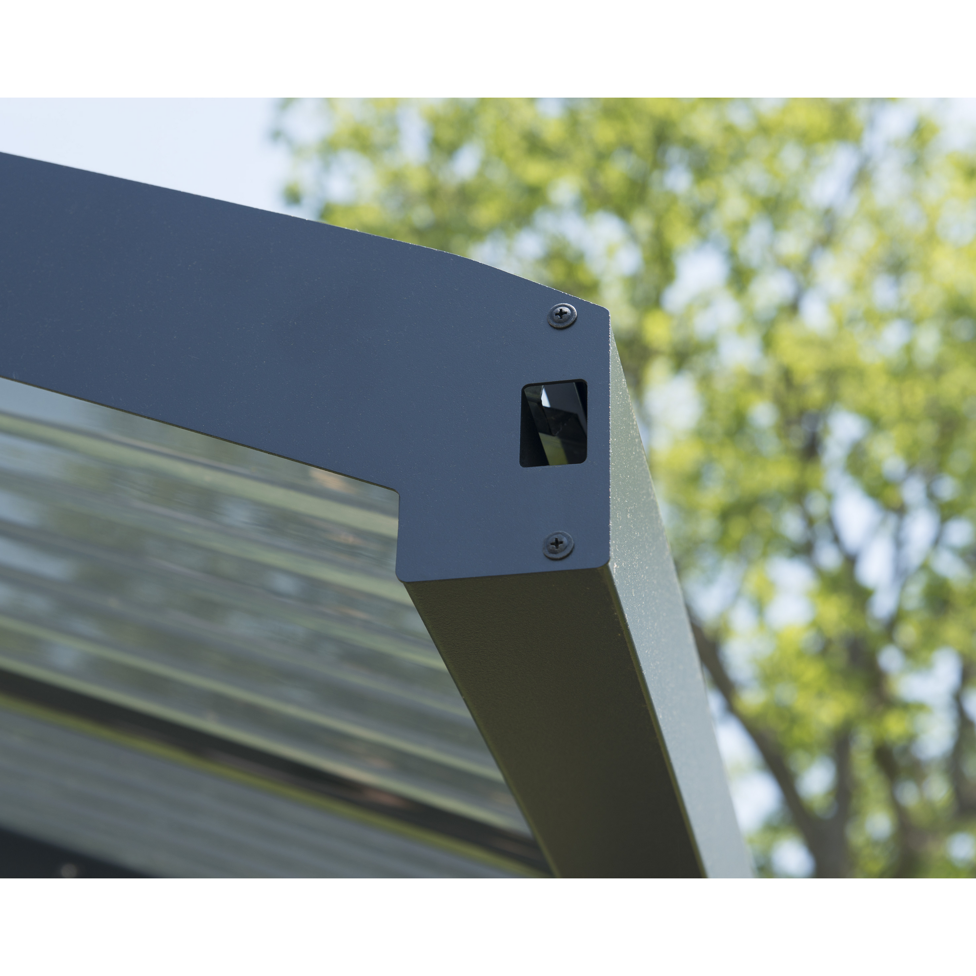 Doppelcarport 'Arizona Wave'  578 x 495 cm Polycarbonat grau