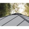 Einzelcarport 'Colorado' anthrazit 422 x 422 cm Polycarbonat grau