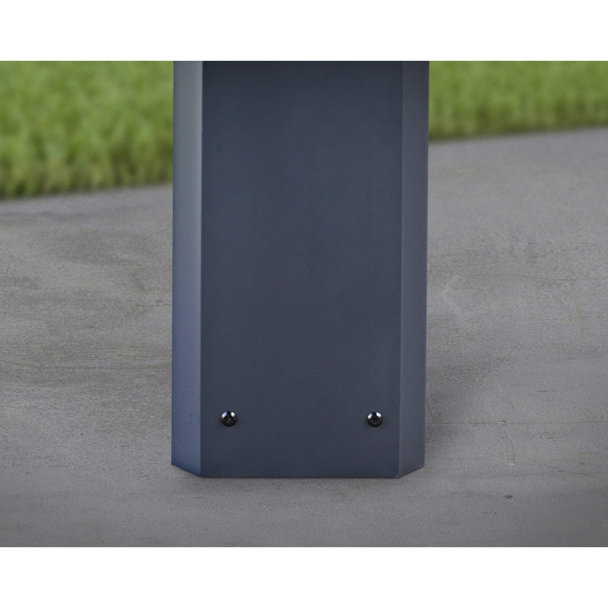 Einzelcarport 'Colorado' anthrazit 422 x 422 cm Polycarbonat grau