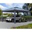 Einzelcarport 'Colorado' anthrazit 422 x 483 cm Polycarbonat grau