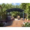 Pavillon 'Tucson' anthrazit 359 x 435 cm Polycarbonat grau
